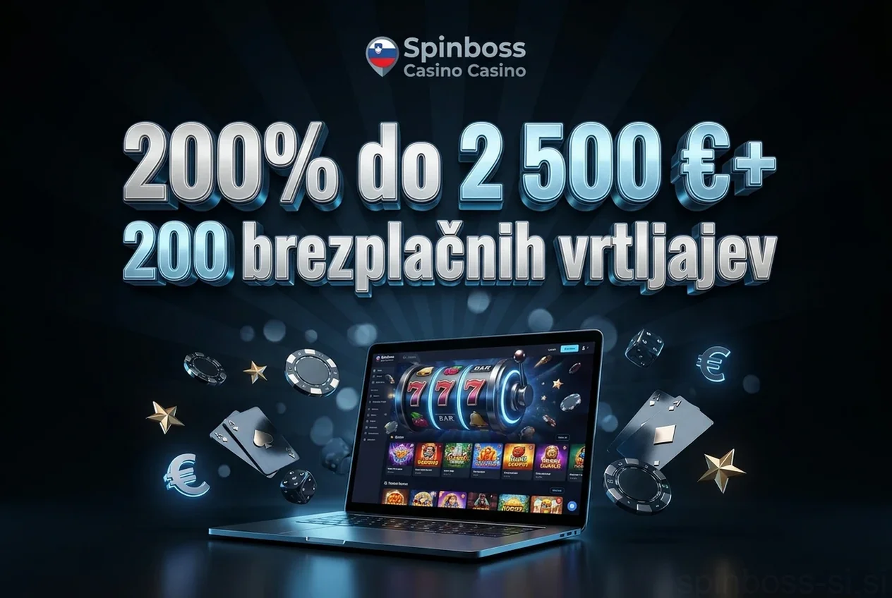 200% do 2 500 €+ 200 brezplačnih vrtljajev